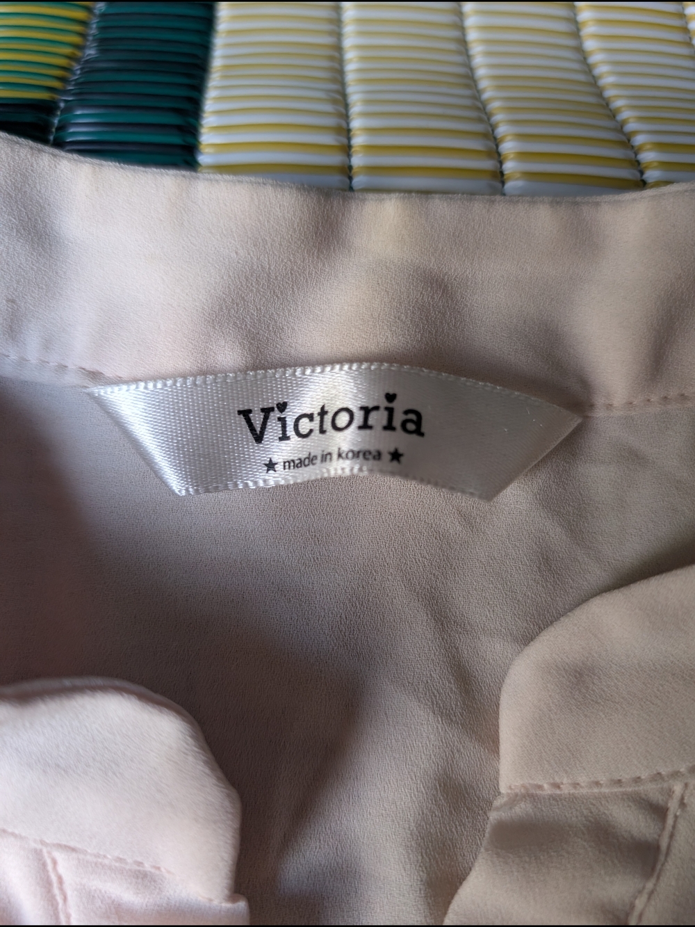 Light Pink Ruffle Front Button-Down Blouse - Picture 4 of 7